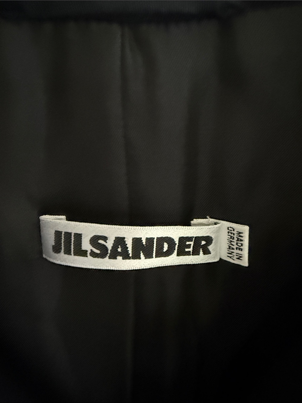 Jil Sander Navy Collarless Blazer Jacket FR38/US 6 - Picture 3 of 7